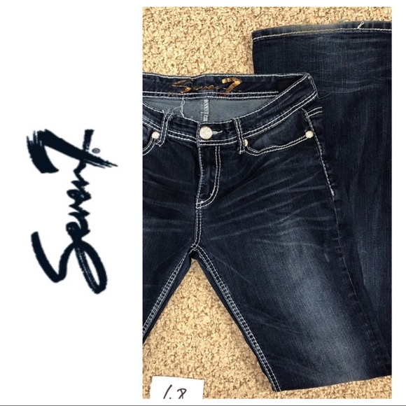Seven7 Denim - SEVEN7 DARK WASH FLARE JEANS 29